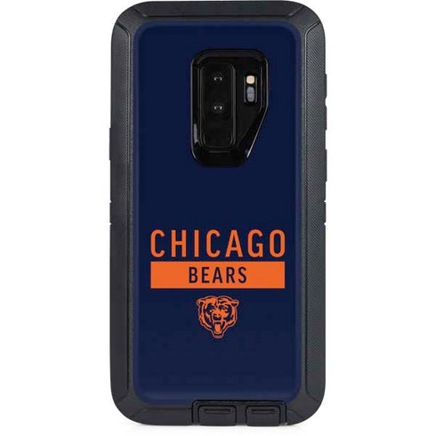NFL Chicago Bears Blue Performance Series Otterbox Defender Galaxy Skin